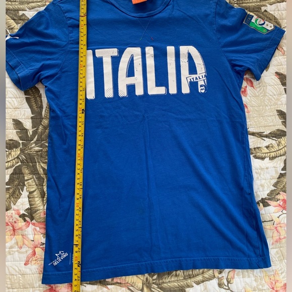 5️⃣$5 Bundle🌺 Puma Women’s Italia Blue Tee Shirt Size Small - Picture 5 of 6